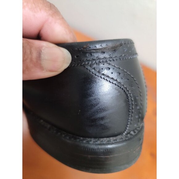 Allen Edmonds Black Leather Tassel Loafers Men's 10.5B Vintage Style Classic Des - Picture 9 of 10